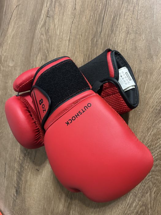 Rękawice bokserskie Outshock 100 Decathlon 8 oz – STAN IDEALNY