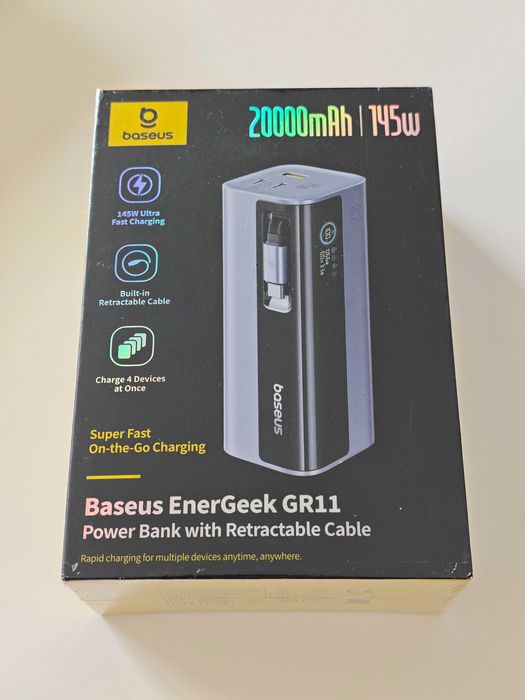 Baseus EnerGeek Power Bank 145W 20000mAh, nova - SELADA