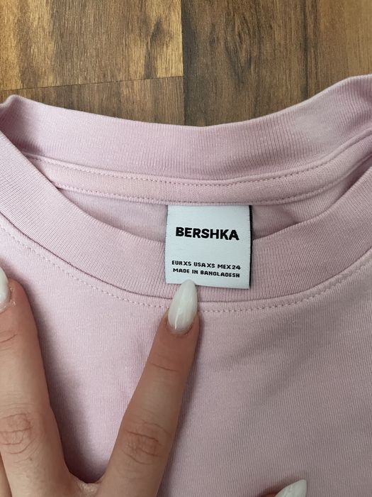 Рожева футболка Bershka 10-14 років