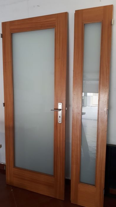 Porta interior em vidro fosco