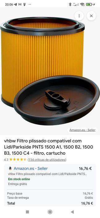 Filtro Parkside novo