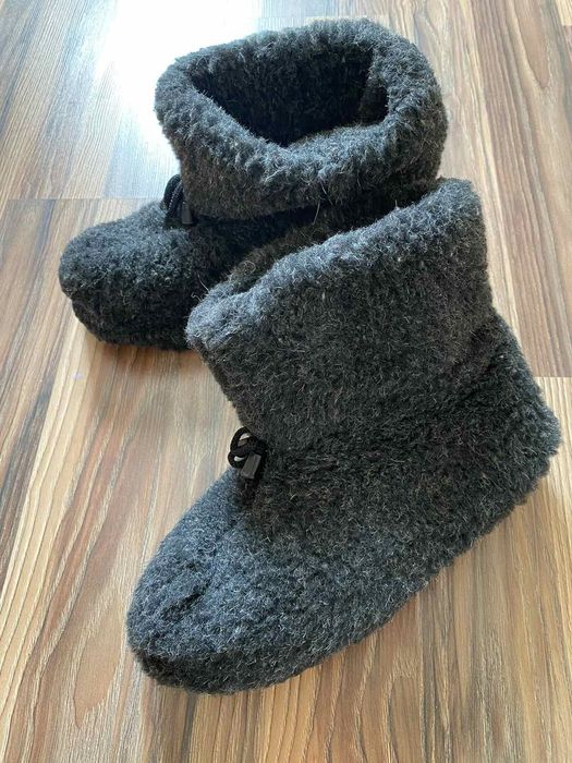 Чоловічі тапочки чуні із овечої вовни, шерстя, теплі, домашні, чуни