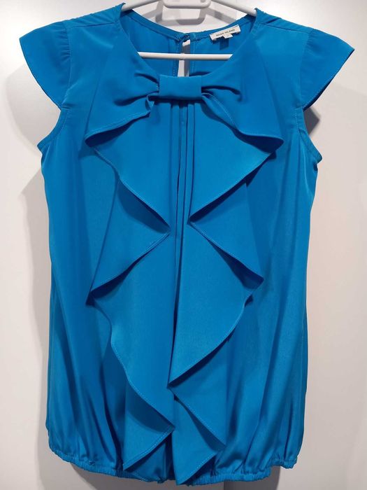 Wyjątkowa niebieska bluzka River Island – rozmiar 6