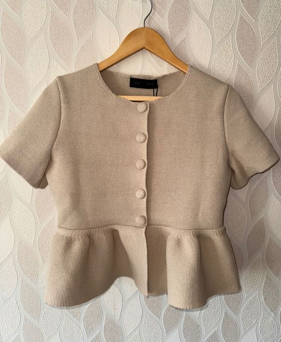 Kardigan z baskinką Zara, rozmiar S