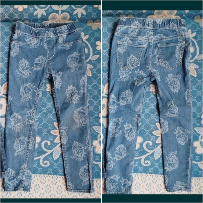 3 шт! Джинси штани 3-4 98-104 чешки 14-14,5 гумові чоботи 25 26