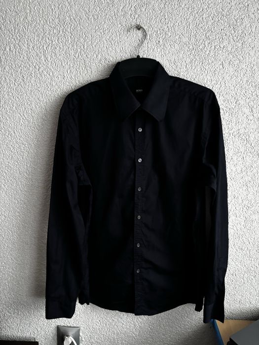 Koszula męska hugo boss granatowa L