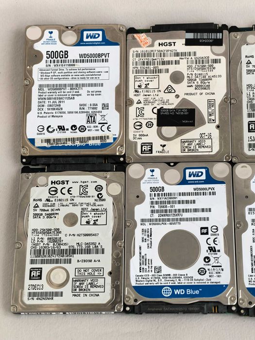 Жесткий диск WD Hitachi Seagate 500 ГБ sata 2.5