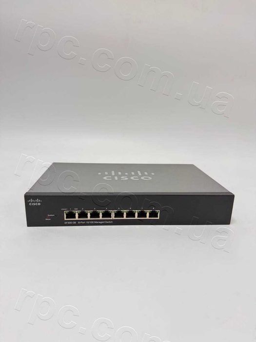 Комутатор 8-портів керований Cisco SF350-08, Cisco SF300-08 є багато