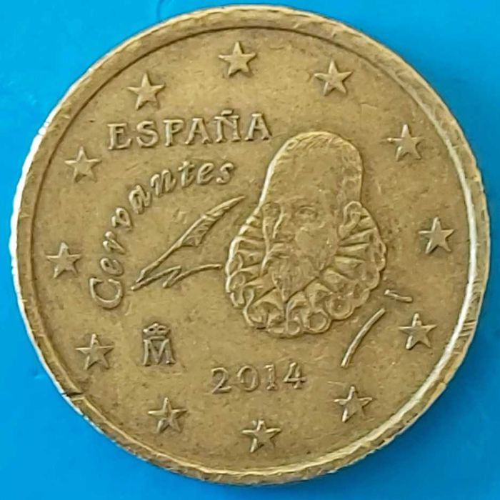 50 Cêntimos de 2014 de Espanha, Cervantes