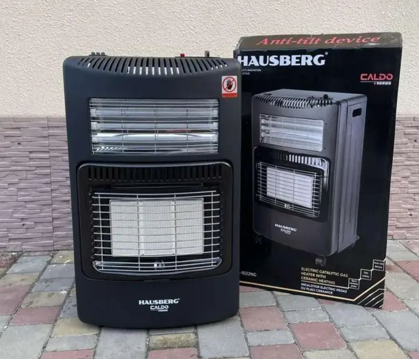 ХІТ Газовий інфрачервоний обігрівач 4200 Вт на колесах з п’єзопідпалом