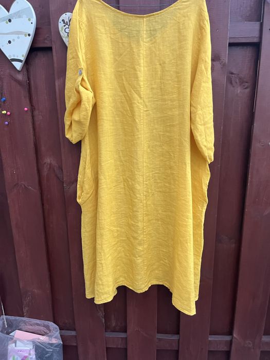 Nowa letnia  lniana sukienka oversize