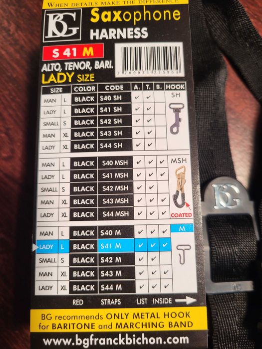 Correia para saxofone