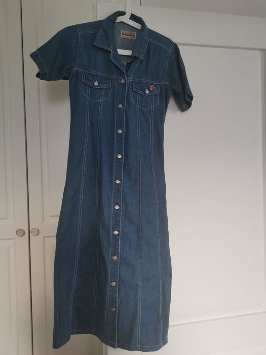 Jeansowa dżinsowa sukienka miss jeans szmizjerka rozm. 36 S