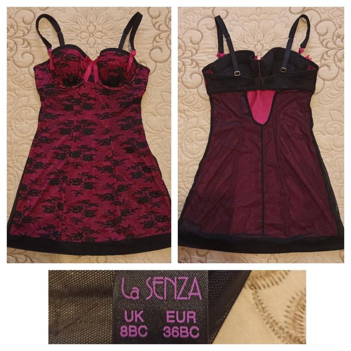 Пенюар,пояс з підвязками,бюстгалтер,панчохи,купальник,комплект білизни