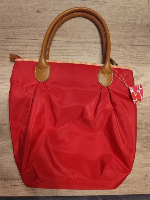 Duża czerwona torebka David Jones nowa