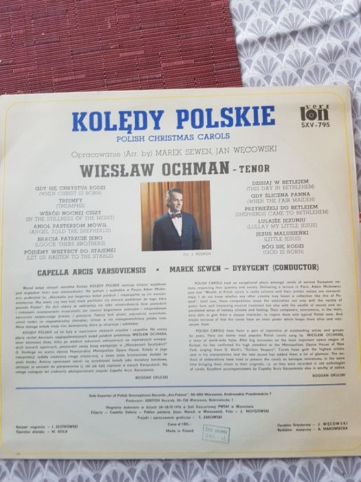 Kolędy Polskie - Wiesław Ochman Winyl