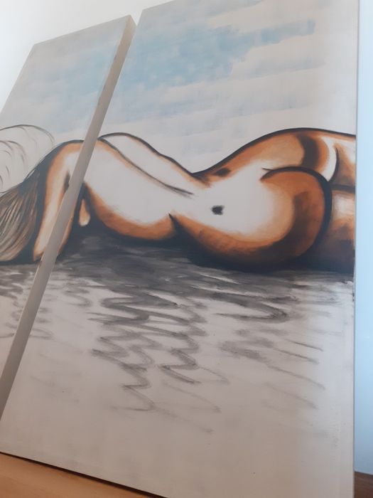 Telas pintadas quadros