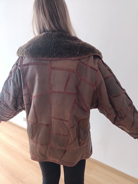 Kurtka skórzana lata 80