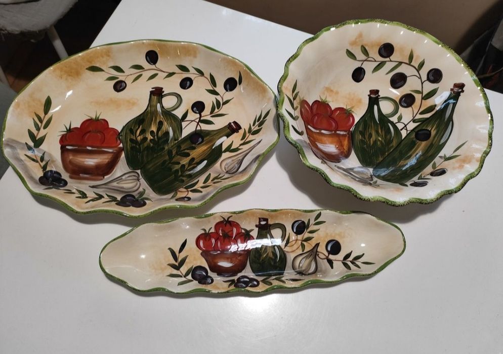 Ceramika ręcznie malowana Domestic by Mäser zestaw