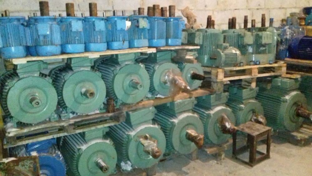 Электродвигатель 5.5квт,7.5,11.15,22,30,37,45,55,75,90 АИР,4АМ, 2в б.у