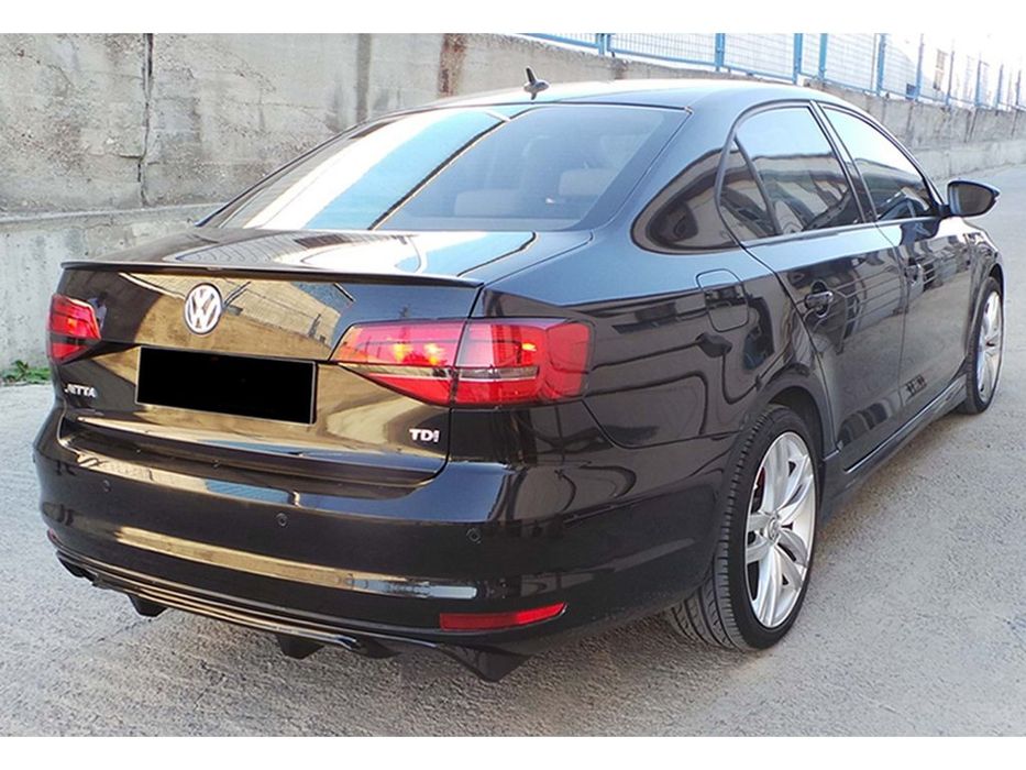 Volkswagen Jetta 2014-2018 Задній дифузор DPT (чорний глянець)
