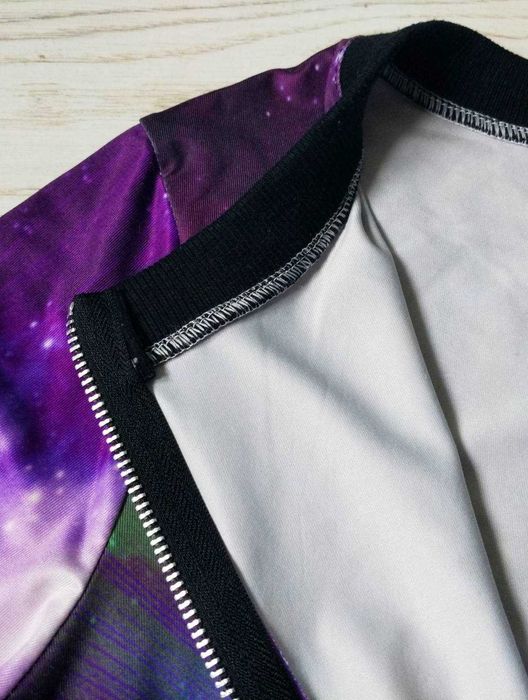 Bluza bomberka kurteczka galaxy kosmos r 36 38 S/M
