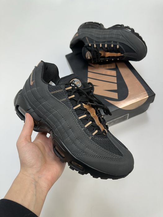 Syna world nike air max 95 corteiz wrld кросовки черные кросівки чорні