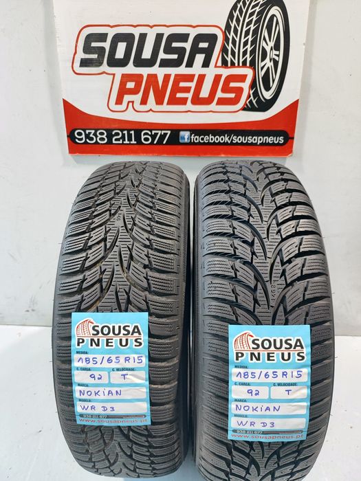 2 pneus semi novos 185-65R15 Nokian - Oferta dos portes