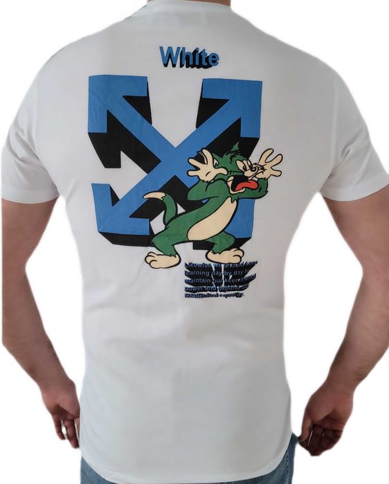 OFF WHITE Koszulka T-shirt biała Unikat Wyprzedaż
