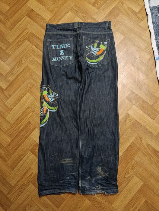 Жоские реперские джынсы  time is money