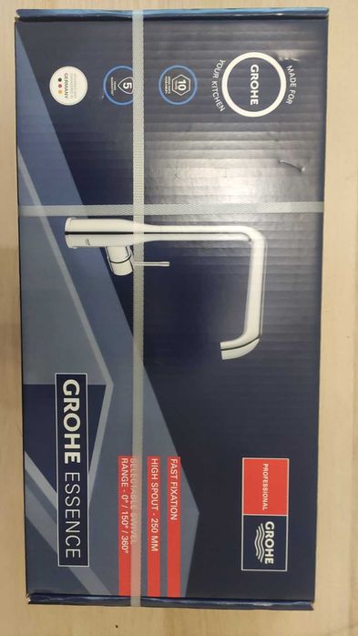 Essence bateria kuchena czarny mat Grohe