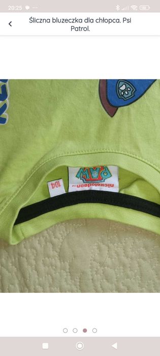 Śliczna bluzeczka dla chłopca. Psi Patrol. Nickelodeon.