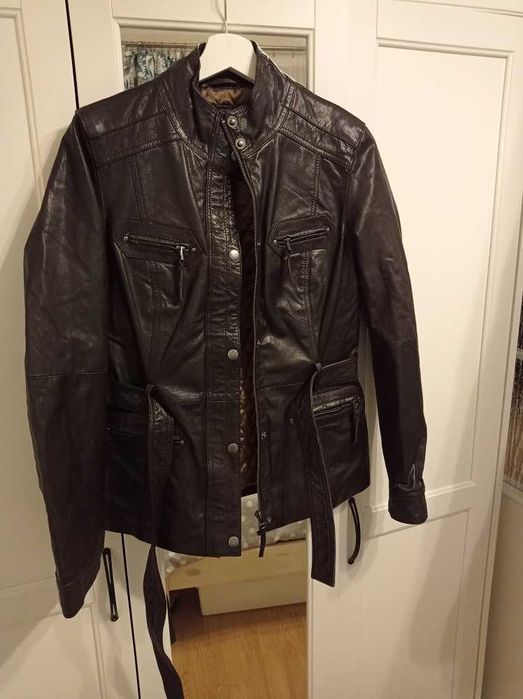 kurtka damska skórzana safari pilotka rozmiar S