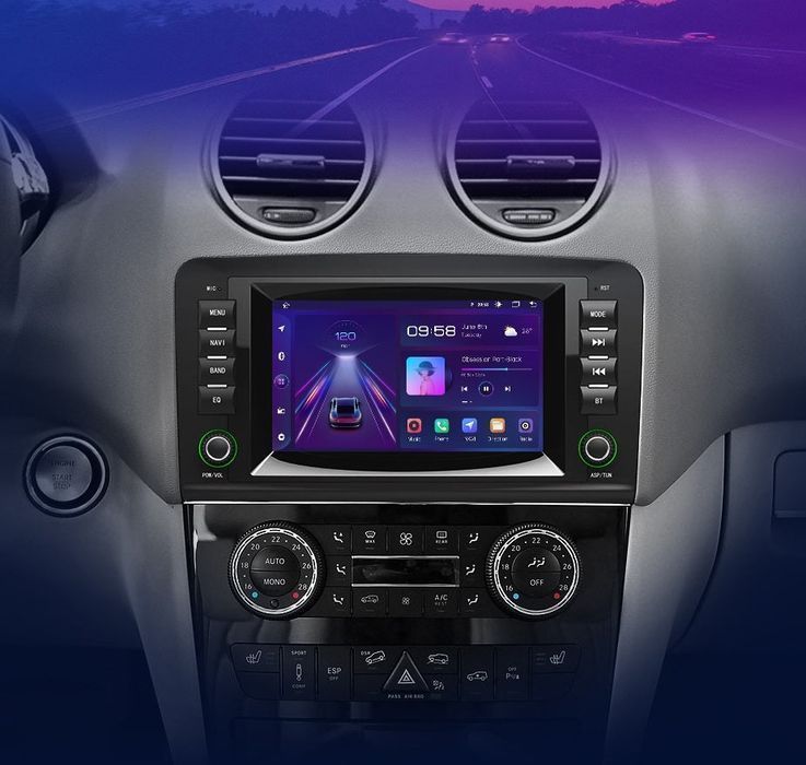Mercedes ML / GL W164 – Radio Android 15 7” CarPlay Android Auto 1GB/16GB GPS Nawigacja Stacja Multimedialna WiFi Bluetooth PL