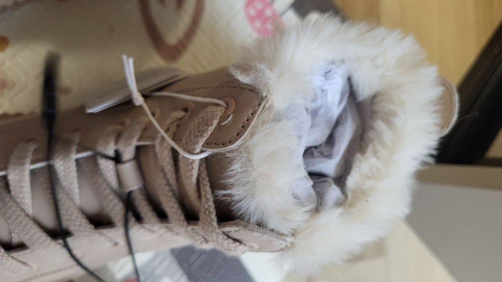 Skórzane buty zimowe damskie