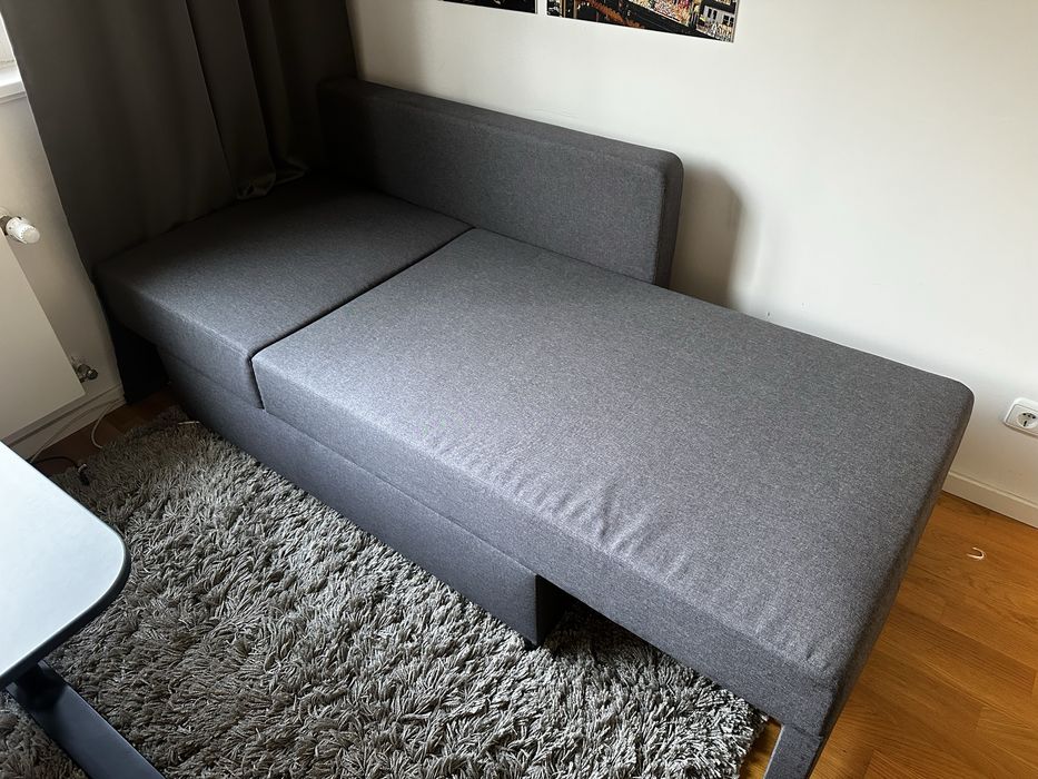 IKEA BYGGET sofa rozkładana łóżko kanapa szara