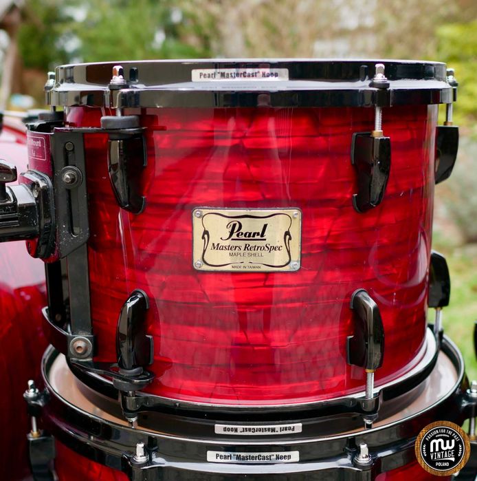 ‼️ Perkusja Pearl Masters Retrospec MSX 22”, 10", 12", 14", 16” Red Onyx ‼️