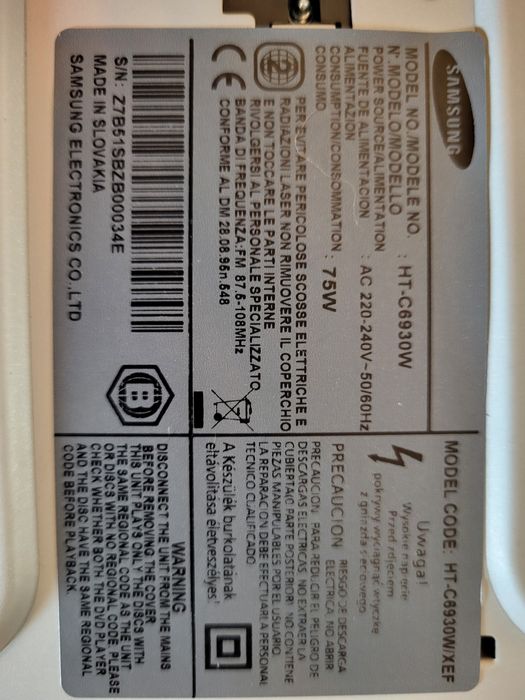 Home Cinema 7.1 Samsung Blu-ray 3D