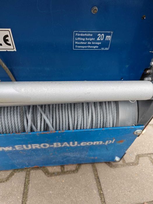 Winda drabina dekarska Bocker TopLift 250kg 12-22m wciągarka Wyciąg dekarski budowelany skośny do dachówki papy innych materiałów nr.30