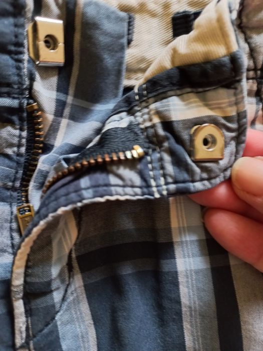 Calções em algodão, xadrez azuis e branco, 2 anos Baby Gap