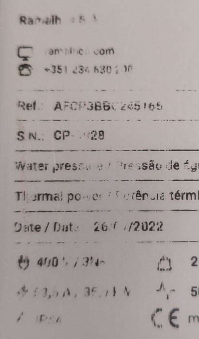 Forno ramalhos - 3 lares - Semi Novo / 43 tabuleiros e 3 carros