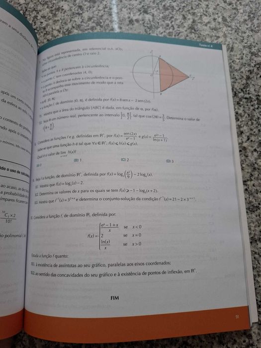 Caderno de atividades - 12º ano Matemática A