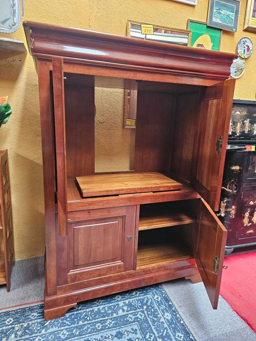 Móvel de TV / bar em madeira maciça - óptimo estado