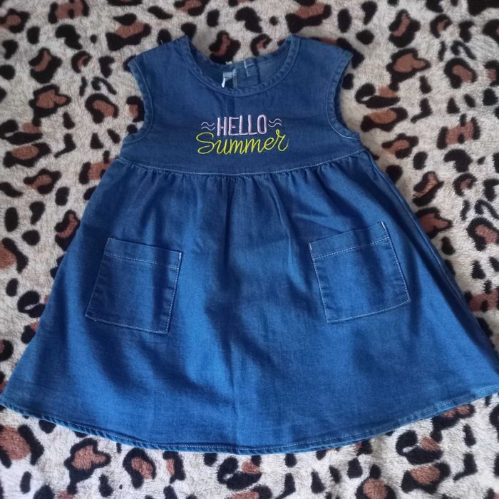 Джинсовый сарафан, платье