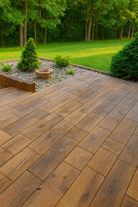 Deska tarasowa, drewno betonowe, deska