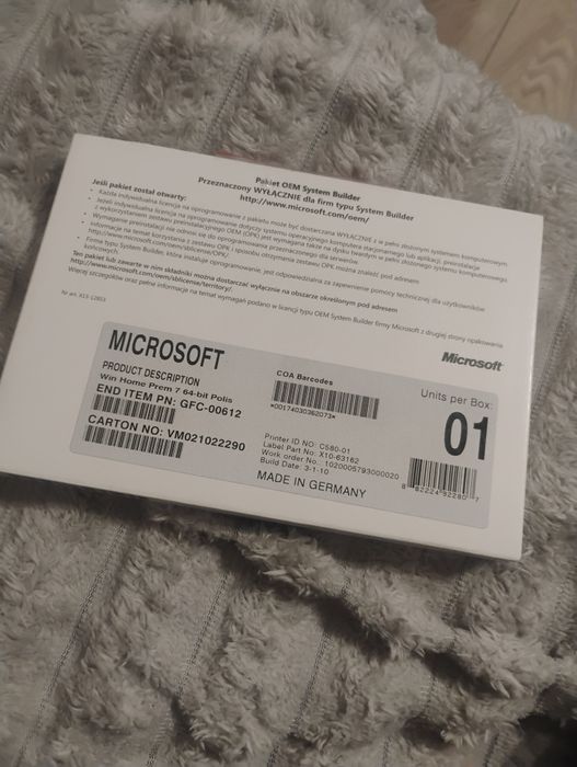 Sprzedam  nowy system Windows 7  Home premium Oryginalny Nie  używany