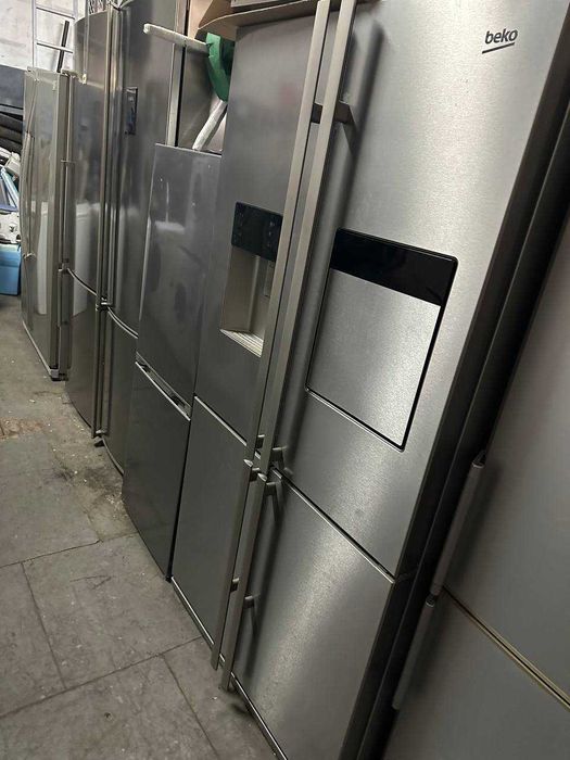 Lodówka BEKO NeoFROST czarna szklana GWARANCJA