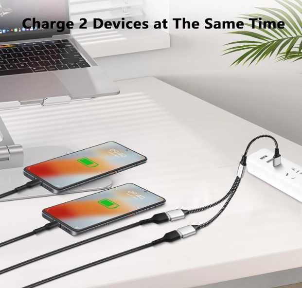 Rozdzielacz USB kabel Y wtyczka USB A Flash Drive/Laptop/LED 0,3m