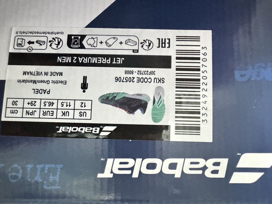 Sapatilhas novas Babolat Padel Jet Premura 2