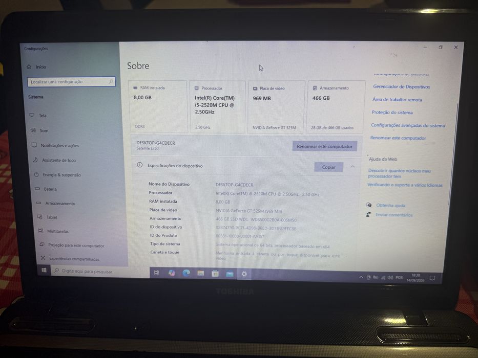 Toshiba Satelite L750
